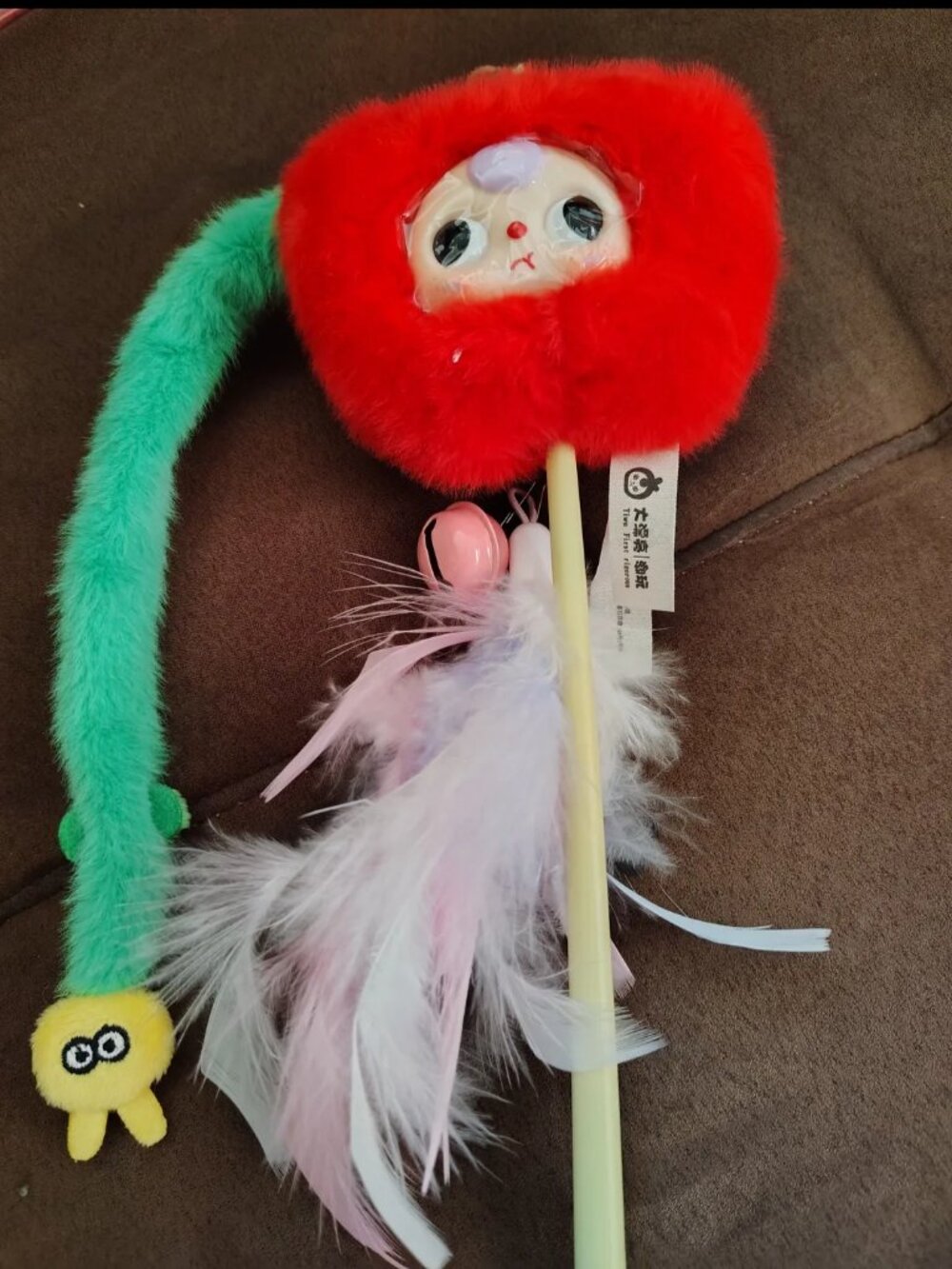 Baby Three "Cat Teasing Stick" Series 'Apple w/ Worm'